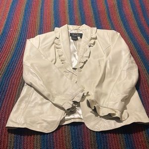 Terry Lewis classic luxuries cream jacket, large